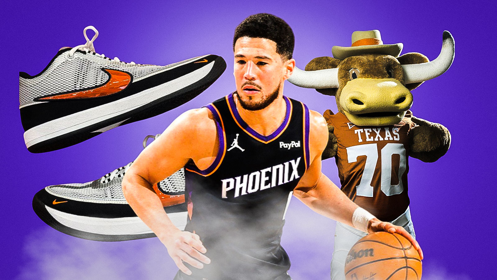 Devin Booker, Nike Book 2 PE, Texas Longhorns, Nike Devin Booker