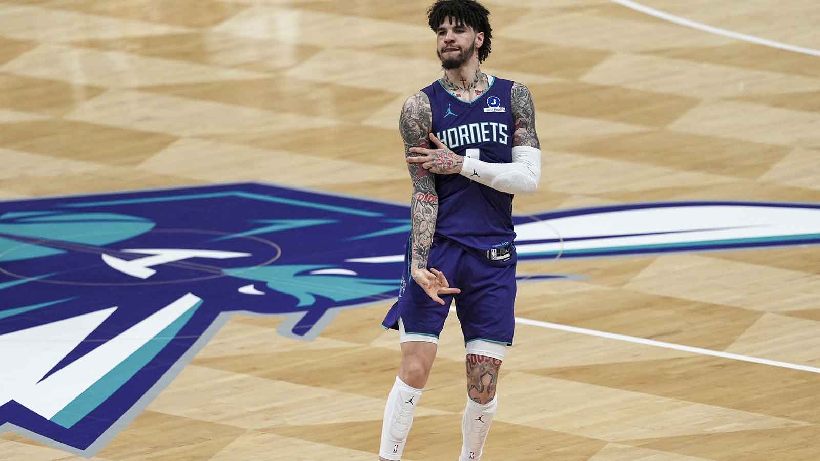 Hornets’ LaMelo Ball spotted not driving like a madman for once after car crash